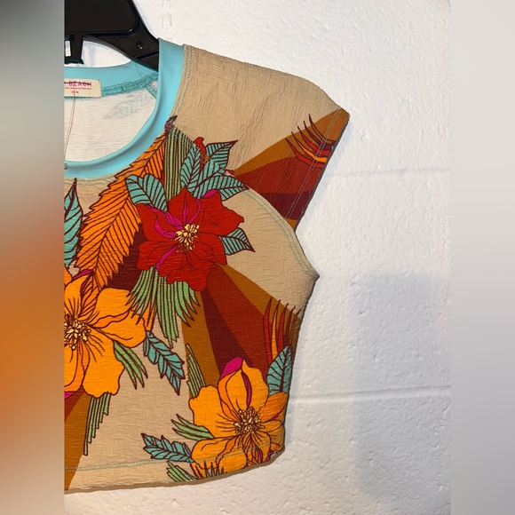 Free People Beach The Sony Printed Tee In Miami Floral - Picture 4 of 6